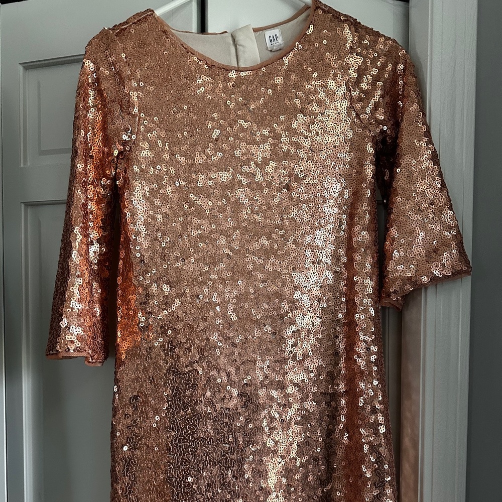 Girls Gap Sequin Dress Size Large